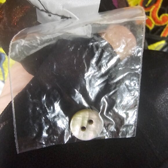 Rara Avis by Iris Apfel Kaftan Dress Maxi Embroidered Mesh Artsy Black Orange 1X - Picture 14 of 15